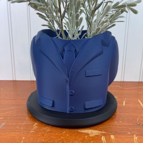 Suit Coat Indoor Planter Pot, Men’s Suit Flower Pot, indoor Planter - Picture 1 of 10